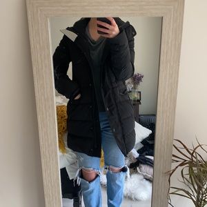 Babaton puffer parka jacket Aritzia